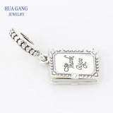 925 Silver Love Notes Charm Bead for Pandora Bracelets
