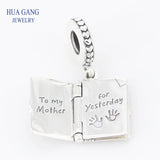 925 Silver Love Notes Charm Bead for Pandora Bracelets