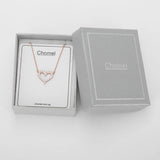 925 Silver Love Necklace with Diamond for Women