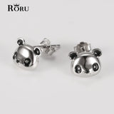 925 Sterling Silver Panda Stud Earrings for Girls