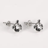 925 Sterling Silver Panda Stud Earrings for Girls