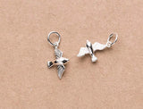 925 Silver Bird Charms 9x12mm Necklace Bracelets DIY Jewelry Making