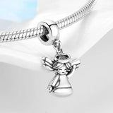 925 Sterling Silver Angel Baby Pendant Jewelry Women Bracelet Necklace