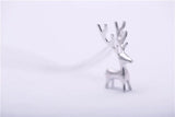 925 Silver Deer Necklace Pendant for Women Gift