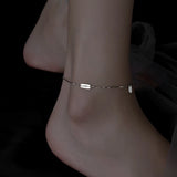 925 Sterling Silver Luck Anklet for Women's Summer Accessories