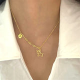 925 Silver Luck Pony Pendant Necklace for Women