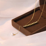 925 Silver Lucky Ball Tassel Pearl Pendant Necklace for Women