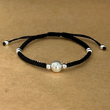 925 Silver Lucky Ball Star Bracelets Red Rope Fine Jewelry