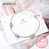 925 Silver Lucky Beads Bracelet Gemstone Cylinder Jewelry