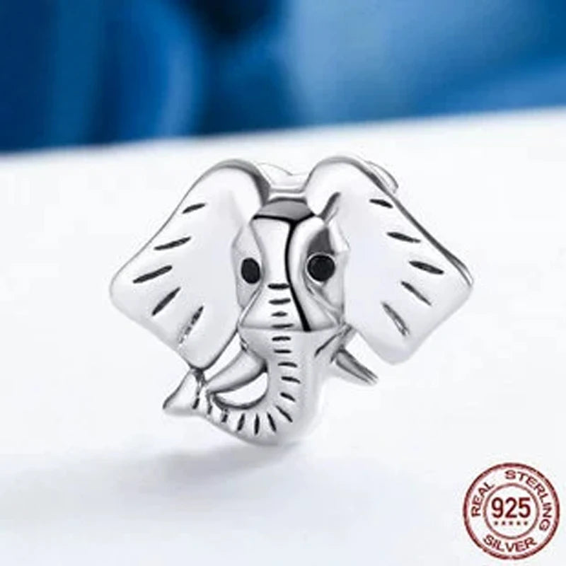 925 Silver Lucky Elephant Charm for Bracelets