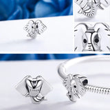 925 Silver Lucky Elephant Charm for Bracelets