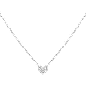 925 Silver Lucky Eyes Heart Pendant Necklace CZ Chain Women Wedding Jewelry