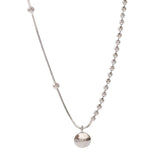 925 Silver Lucky Peas Alphabet Necklace Clavicle Chain Choker for Women
