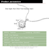 925 Silver Lucky Dice Pendant Cube Choker Necklace