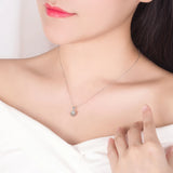 925 Silver Lucky Dice Pendant Cube Choker Necklace