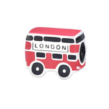 925 Silver Lundon Bus Charm Beads for Bracelet DIY Jewelry