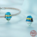 925 Sterling Silver Magic Alien Charms for DIY Bracelet & Bangle