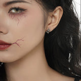 925 Silver Ghost Hat Stud Earrings for Women