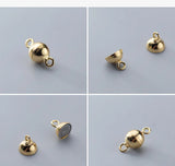 925 Silver Magnetic Ball Clasps for DIY Bracelet Necklace