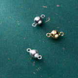 925 Silver Magnetic Ball Clasps for DIY Bracelet Necklace