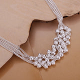 925 Silver Matte Ball Chain Grapes Bracelet for Women