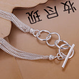 925 Silver Matte Ball Chain Grapes Bracelet for Women