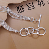 925 Silver Matte Ball Chain Grapes Bracelet for Women