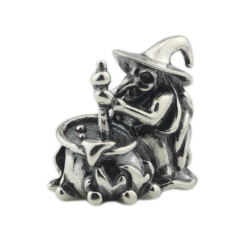 925 Silver Medicine Wizard Charm Bead European Jewelry
