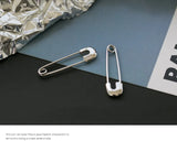 925 Silver Men Earrings Hip-hop Pin Studs Earring