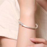 925 Silver Party Cuff Bracelet Men & Women Jewelry