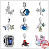 925 Silver Mermaid Pendant DIY Charm for Bracelet