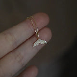 925 Silver Mermaid Princess Choker Necklace Pendant for Women
