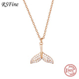 925 Silver Mermaid Necklace Fish Tail Choker Feminine Light For Women