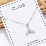 925 Silver Mermaid Necklace Fish Tail Choker Feminine Light For Women