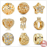 925 Silver Bead Dream Catcher Charm Pendant for Bracelet DIY Jewelry