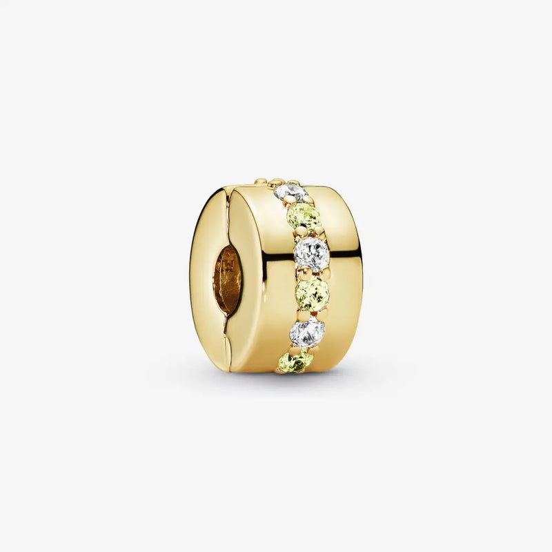 925 Silver Bear Charm with Zirconia for Bracelet
