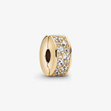 925 Silver Bear Charm with Zirconia for Bracelet