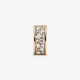 925 Silver Bead Zirconia Sparkling Charm for Bracelet DIY