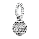 925 Silver Metal Beads My Wife Always Heart Dangle Charm