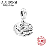 925 Silver Metal Beads Family Flower Charm for Pandora Bracelet