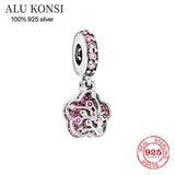 925 Silver Family Flower Charm for Pandora Bracelet