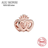 925 Silver Family Flower Charm for Pandora Bracelet