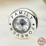 Family Boy Girl Beads Charm fit Charms Silver Bracelet DIY Women Jewelry