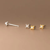 925 Silver Pearl Flower Stud Earrings Sweet Jewelry
