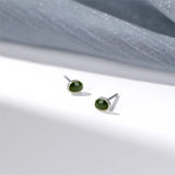 925 Sterling Silver Mini Avocado Stud Earrings for Women