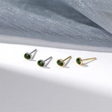925 Sterling Silver Mini Avocado Stud Earrings for Women