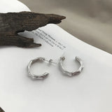 925 Silver Twisted Wave Earrings - Female Earrings