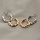 925 Silver Twisted Wave Earrings - Female Earrings