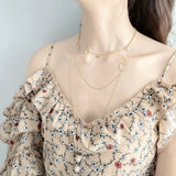 925 Sterling Silver Cross Shaker Charm Choker Necklace