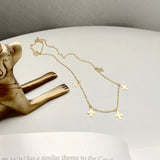 925 Sterling Silver Cross Shaker Charm Choker Necklace